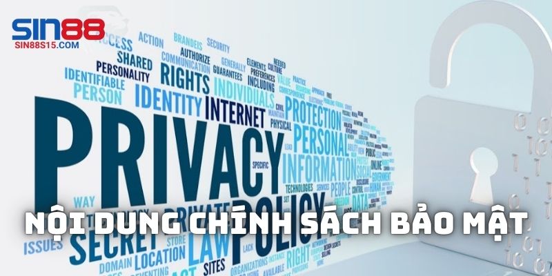 Chi tiết các điều khoản nêu trong chính sách bảo mật SIN88
